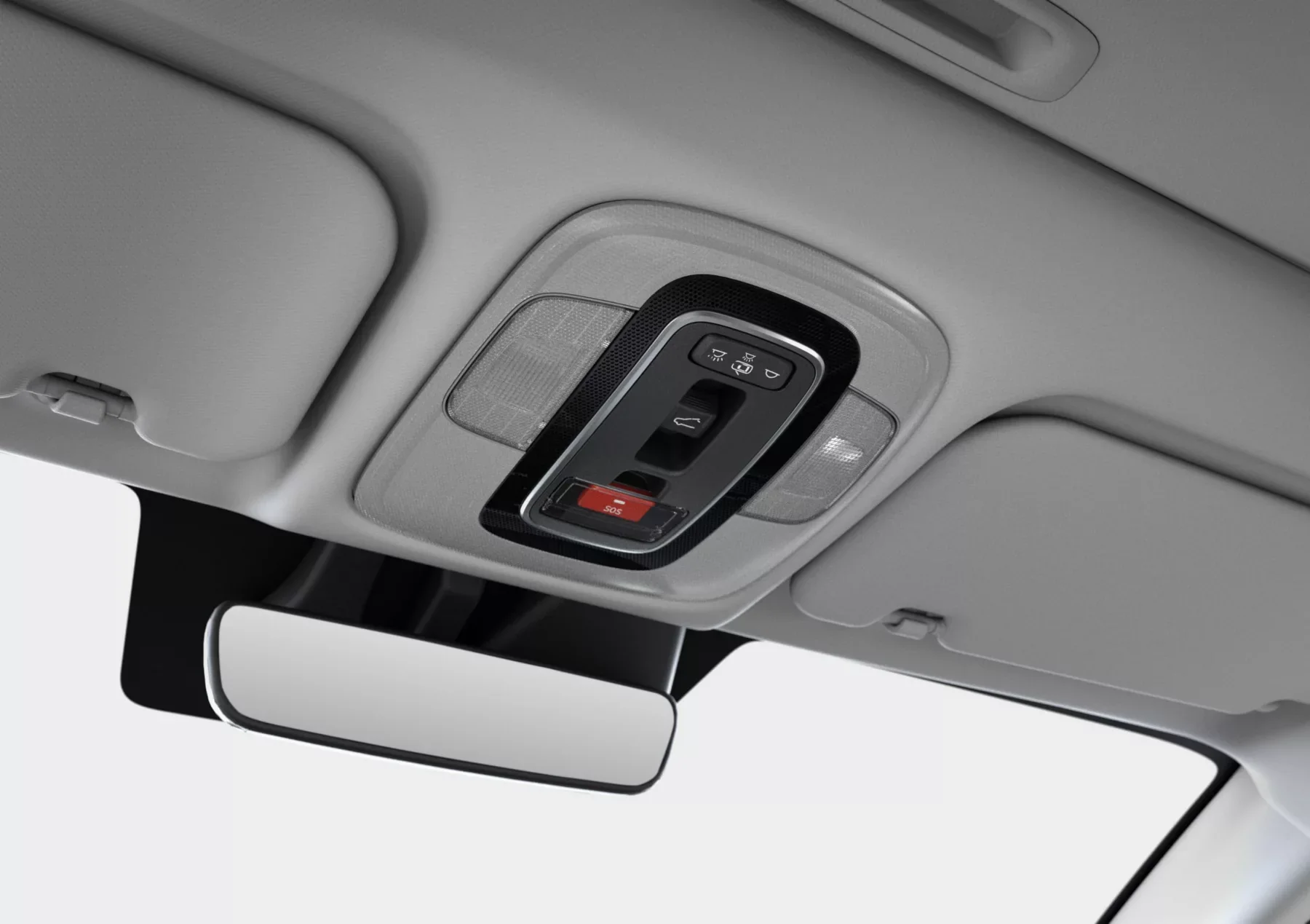 eCall-knapp i taket på Hyundai BAYON
