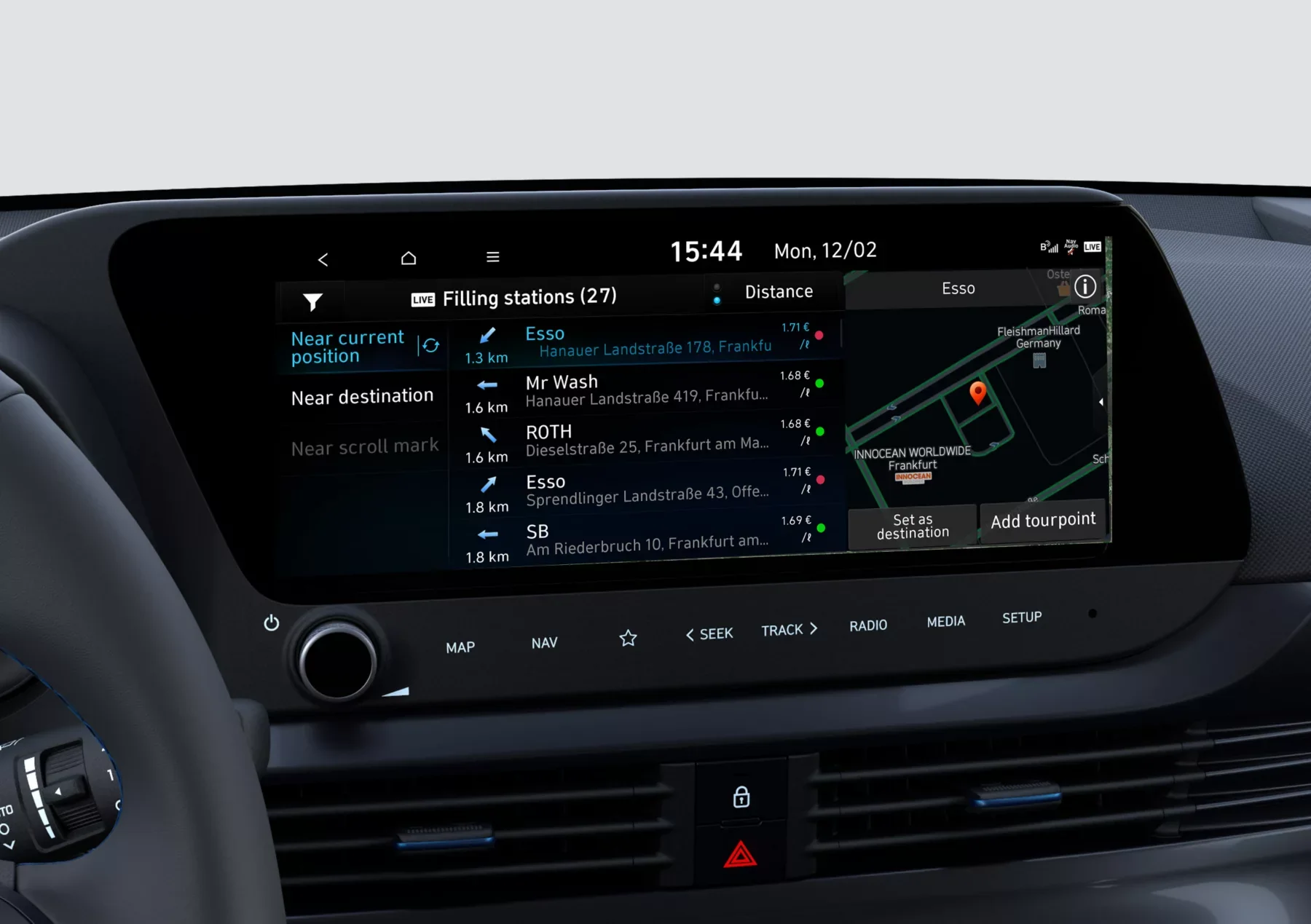 LIVE Services i navigationssystemet i Hyundai BAYON