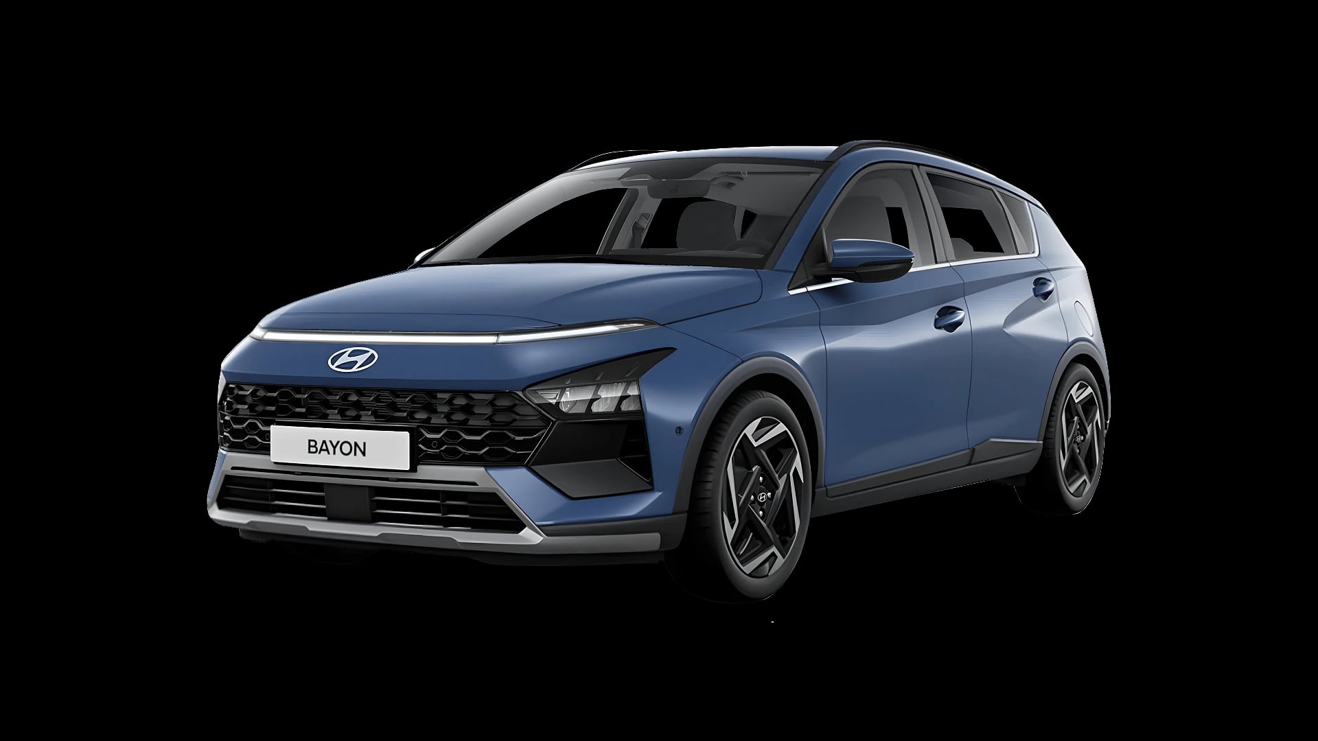 Hyundai BAYON, snett framifrån, frilagd