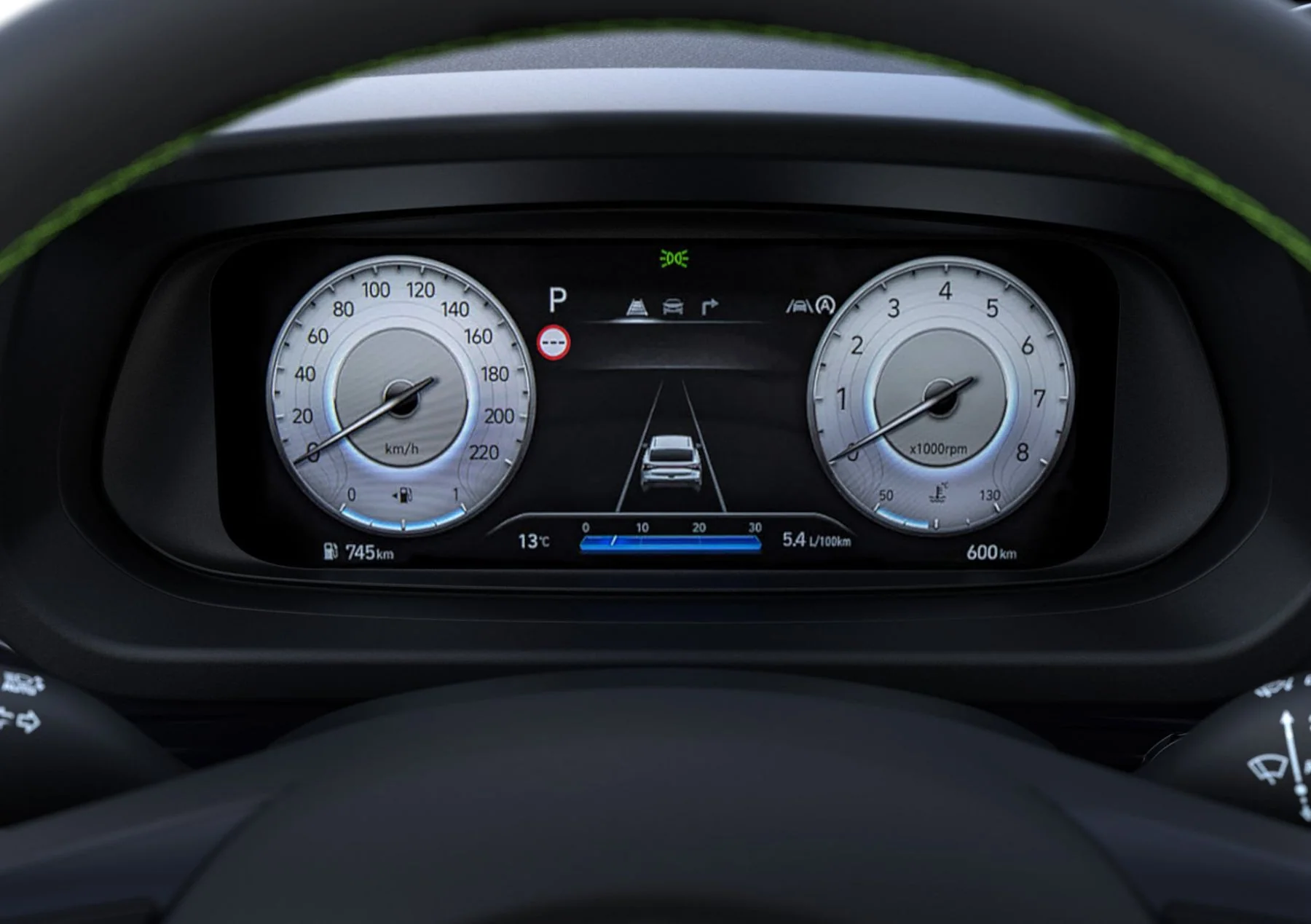 Digital instrumentering i Hyundai i20