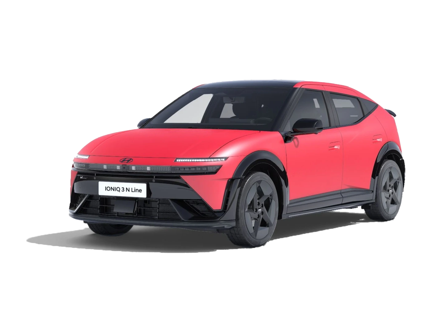 Hyundai IONIQ 3 i profil, frilagd