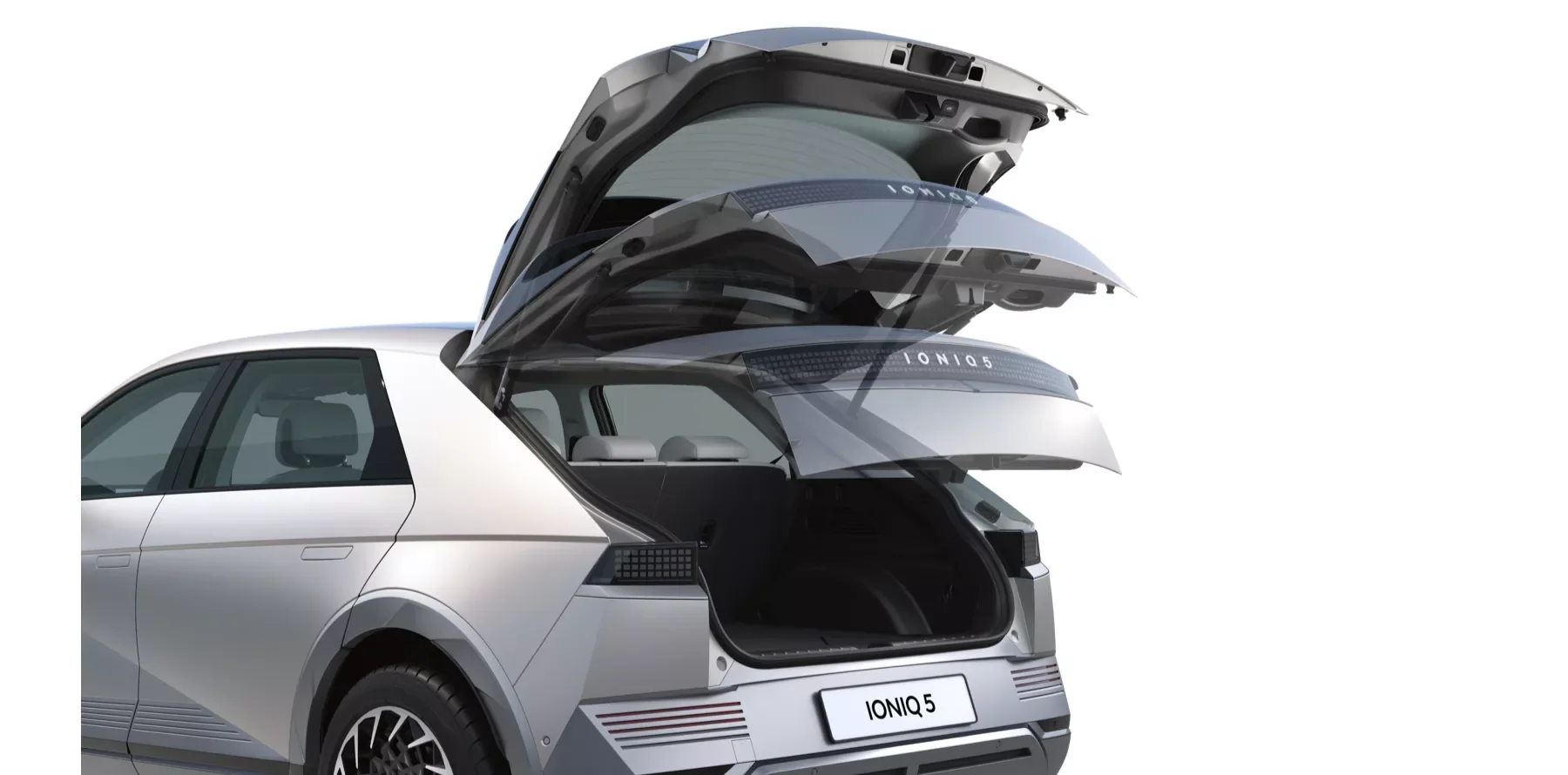 Den öppna bakluckan på Hyundai IONIQ 5