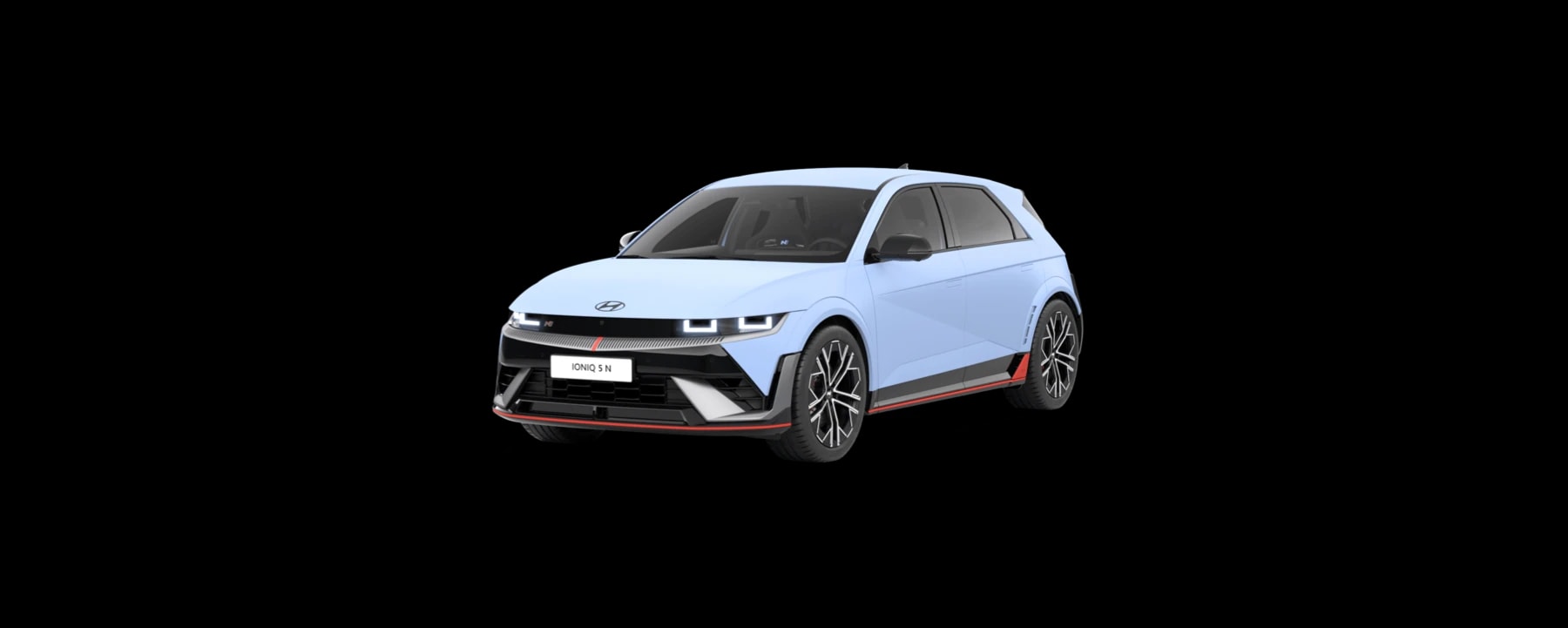 Hyundai IONIQ 5 N i profil, frilagd