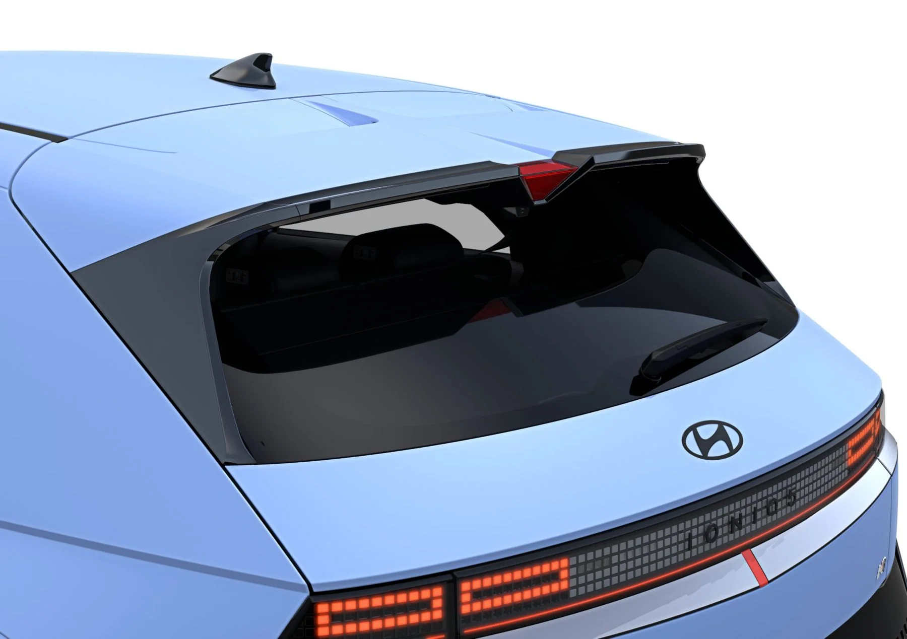 Vingliknande bakre spoiler på Hyundai IONIQ 5 N