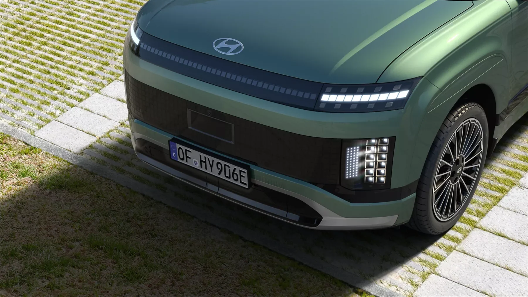 21-tums aluminiumfälg på Hyundai IONIQ 9 Calligraphy