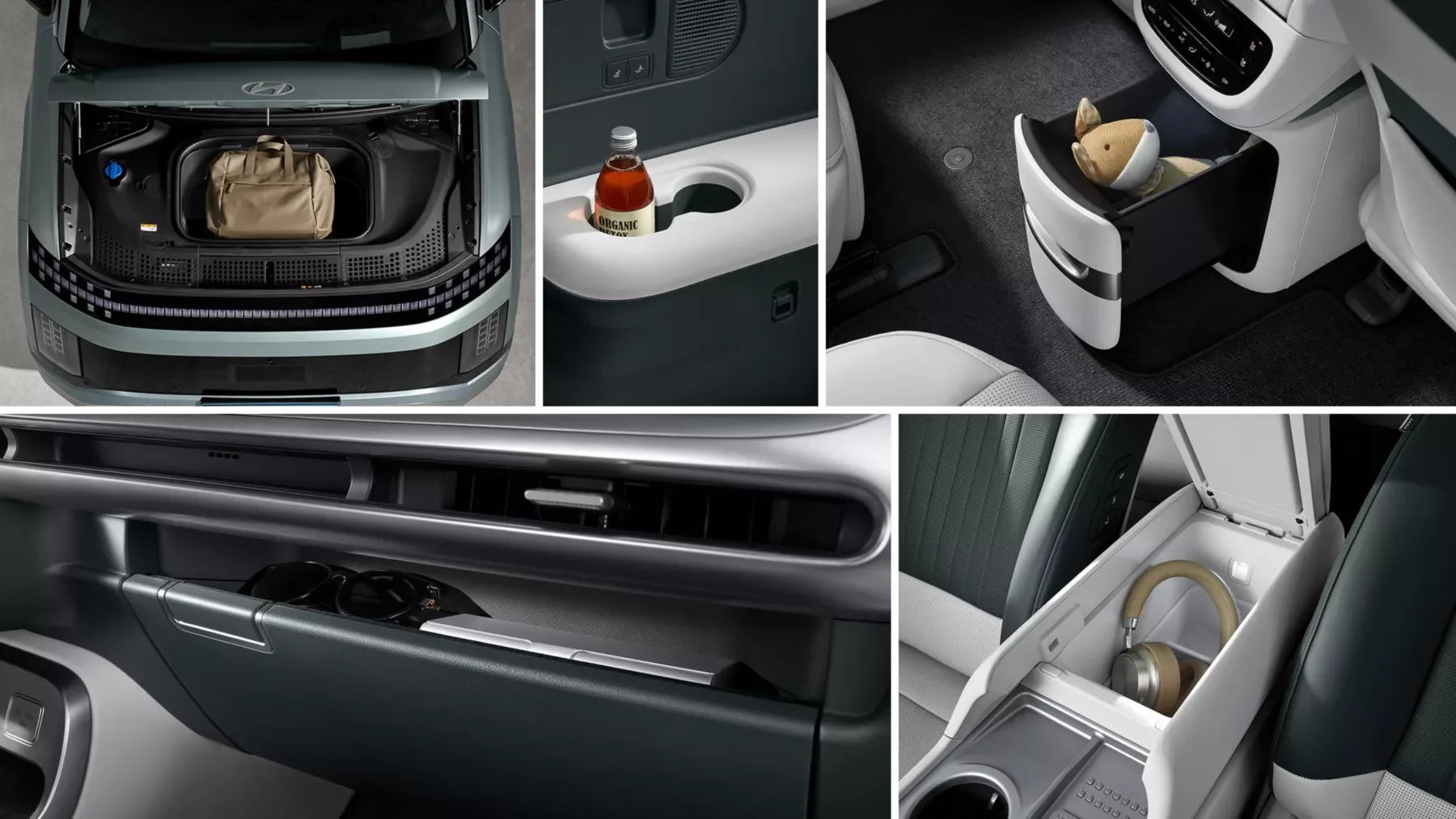 Förvaringsutrymmen i Hyundai IONIQ 9