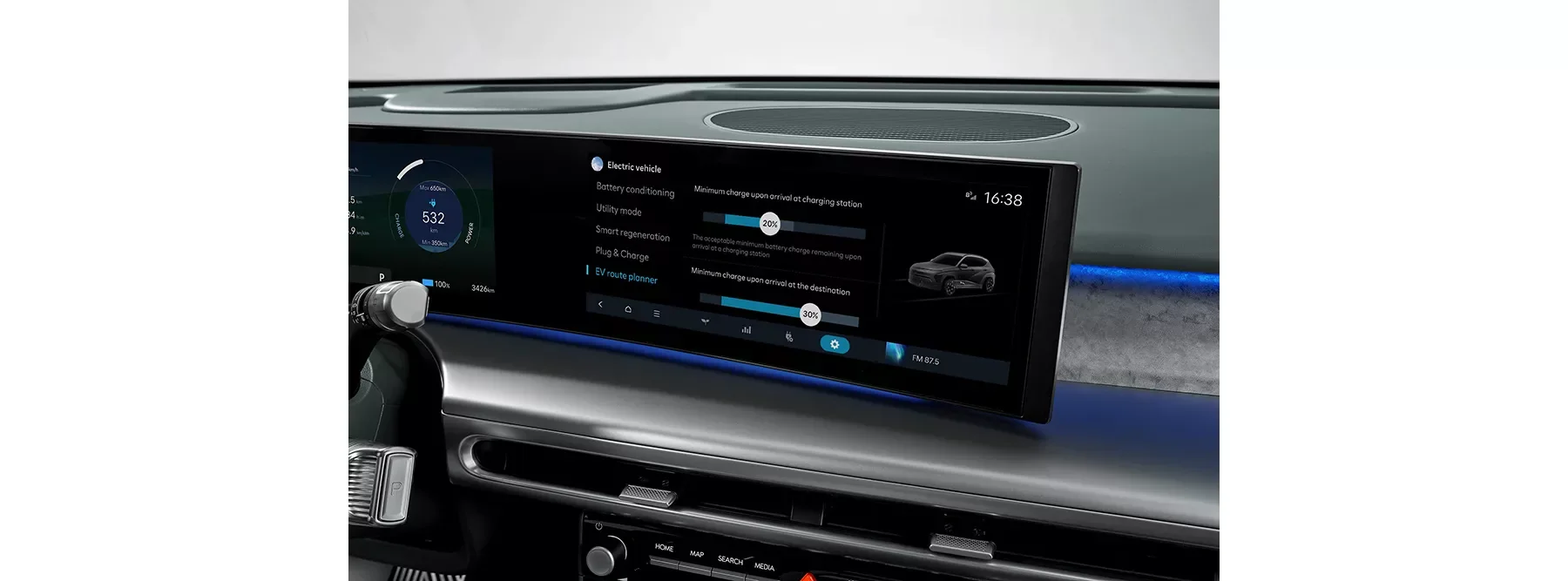 EV-ruttplanering i Hyundai IONIQ 9