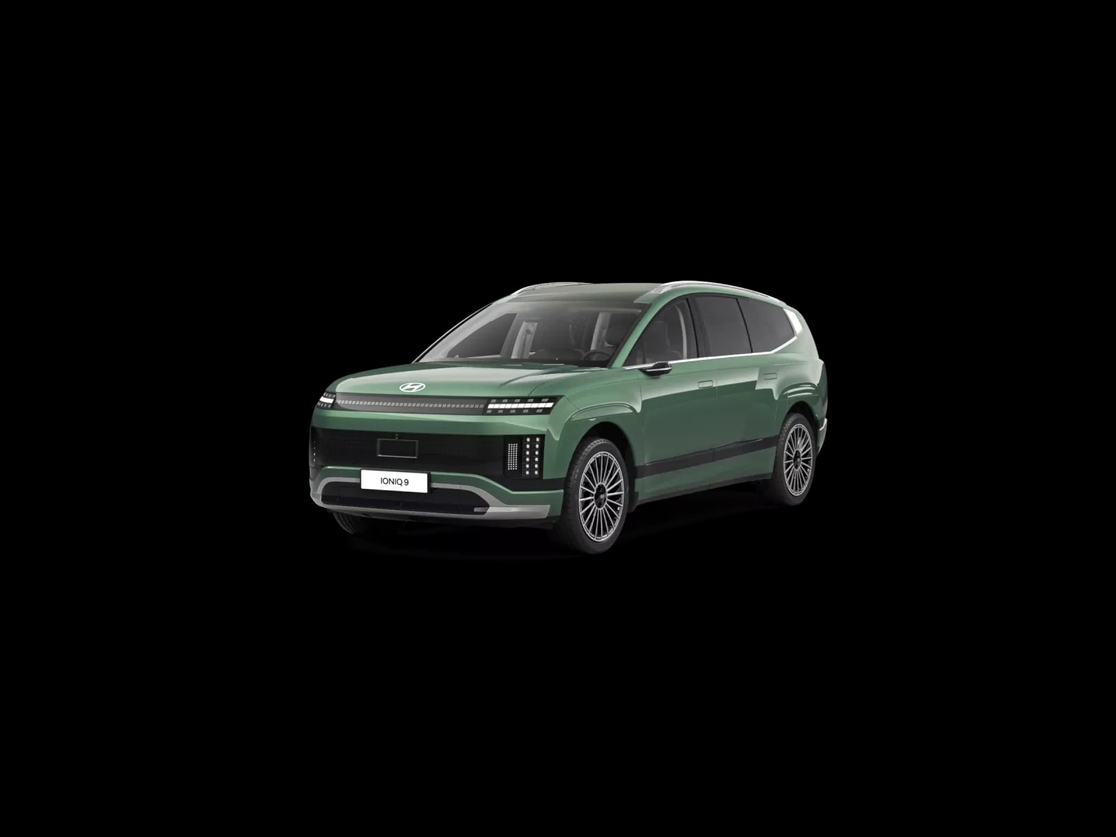Hyundai IONIQ 9 i profil, frilagd