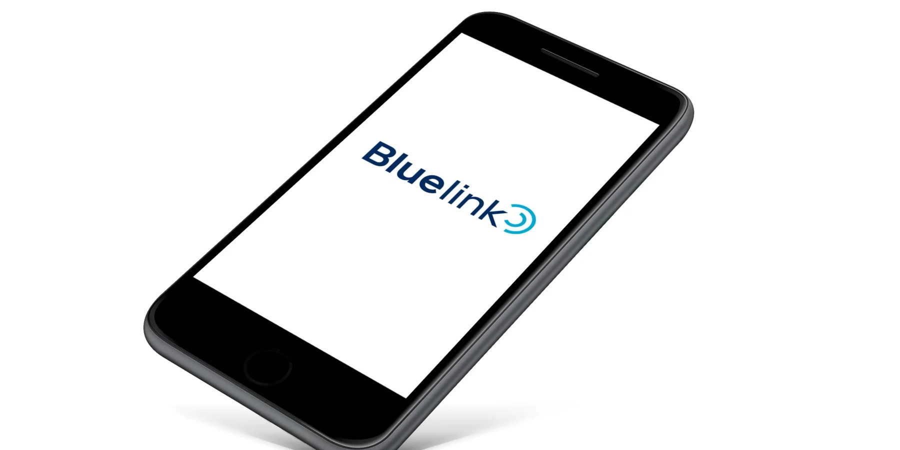 Bluelink-appen öppen på en smartphone