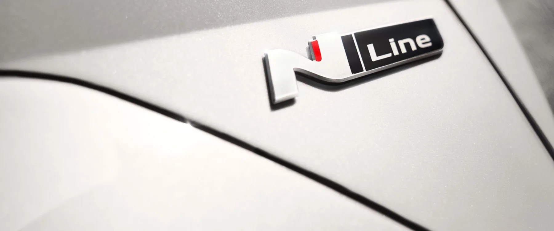 N Line-emblem på Hyundai KONA Electric