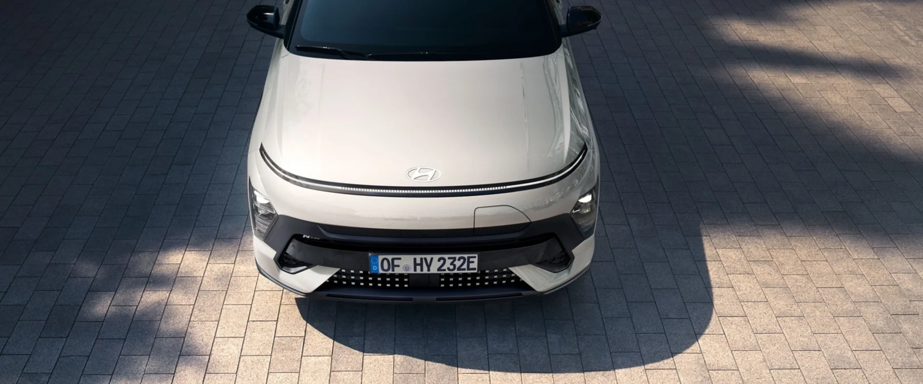Hyundai KONA Electric N Line sedd snett ovanifrån