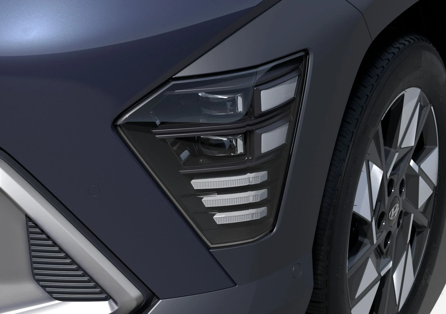 Seamless Horizon Lamp-detalj på Hyundai KONA Hybrid