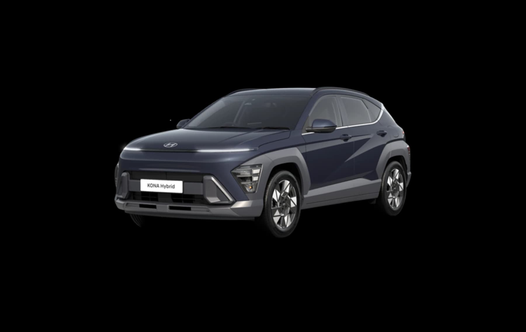 Hyundai KONA Hybrid i basutförande, tre kvarts front