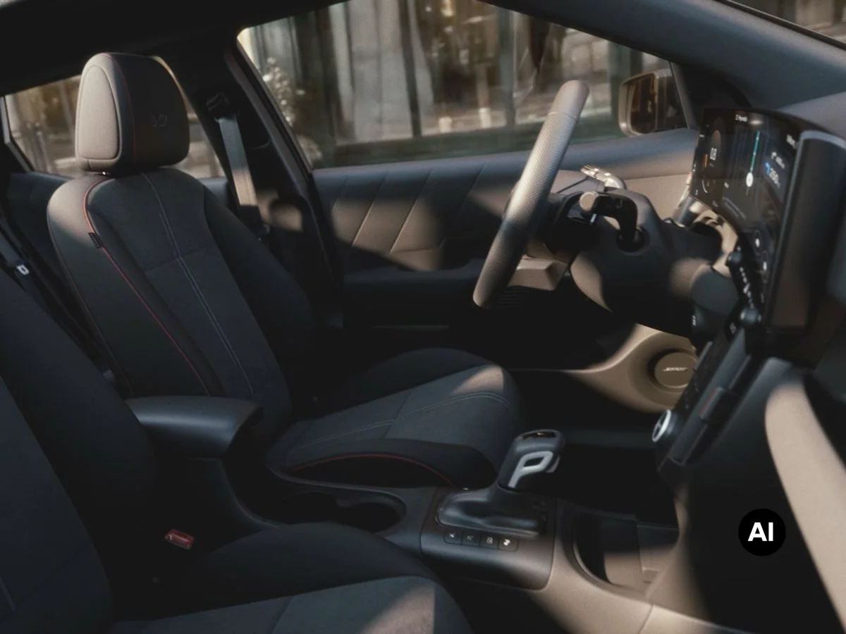 Framsätena och mittkonsolen med trådlös laddning i helt nya Hyundai BAYON N Line