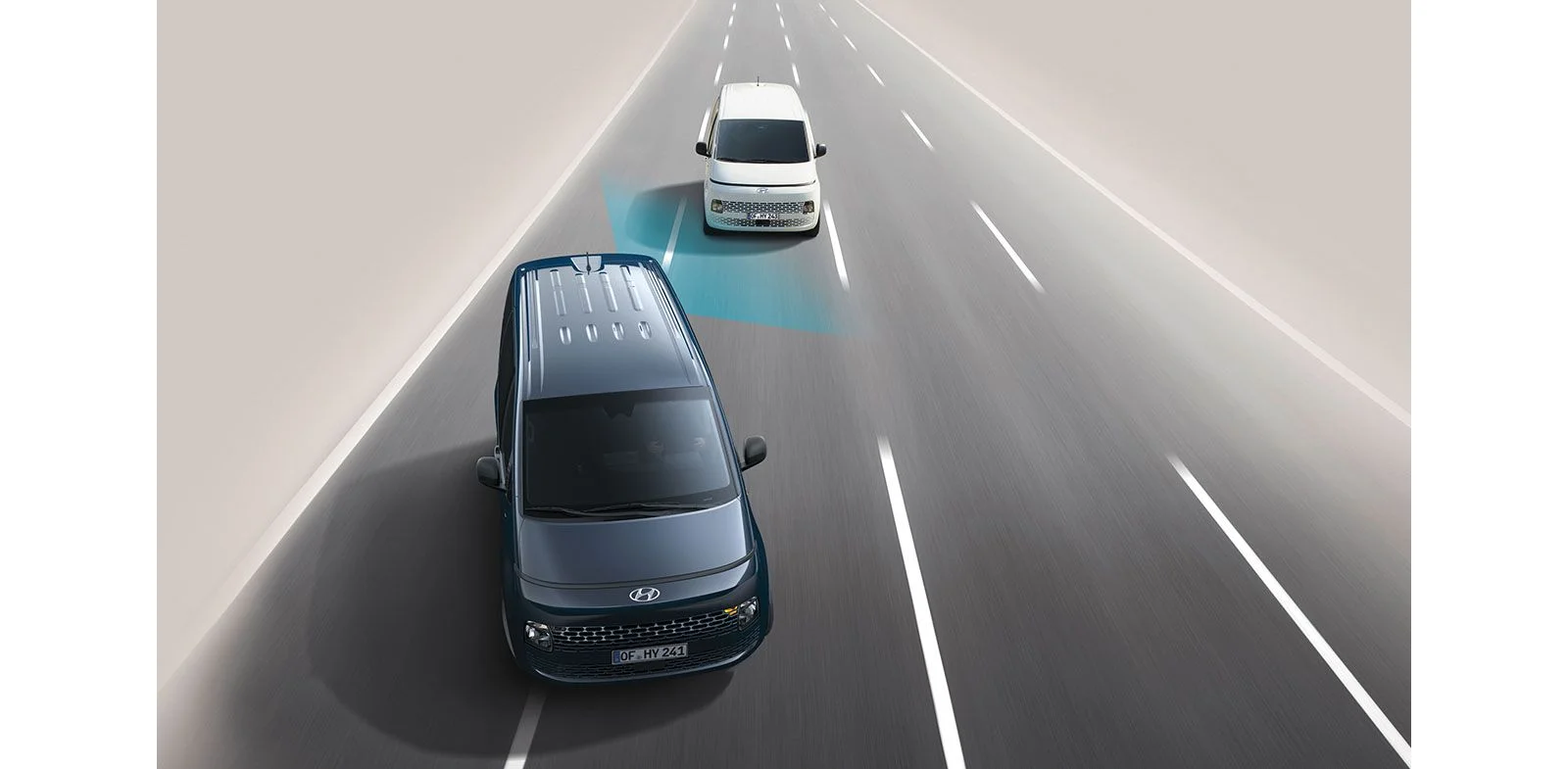 Dödvinkelvarnare med bildvisning (BVM) i Hyundai STARIA