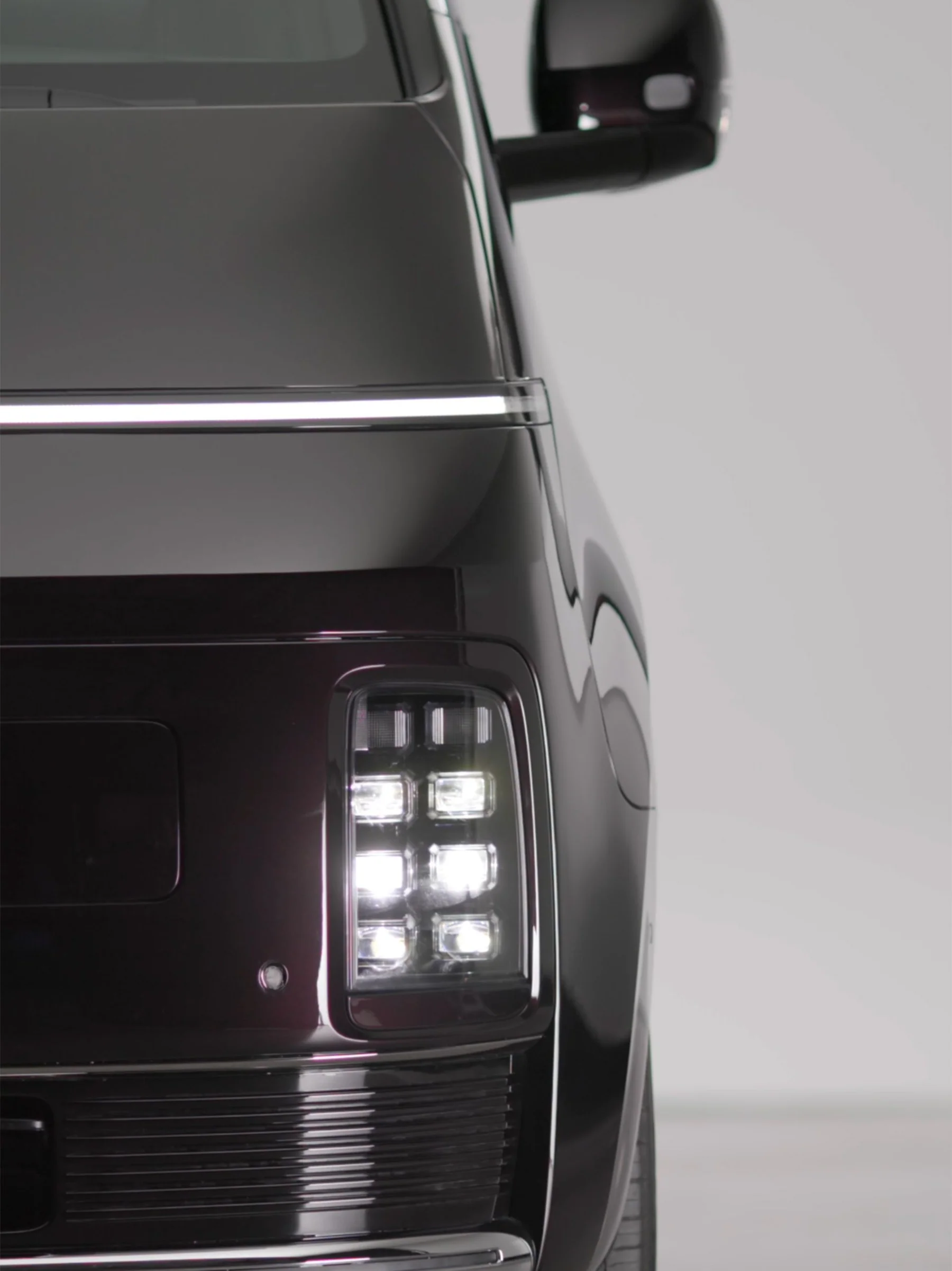Närbild på LED-ljusdetaljen på Hyundai STARIA Electric