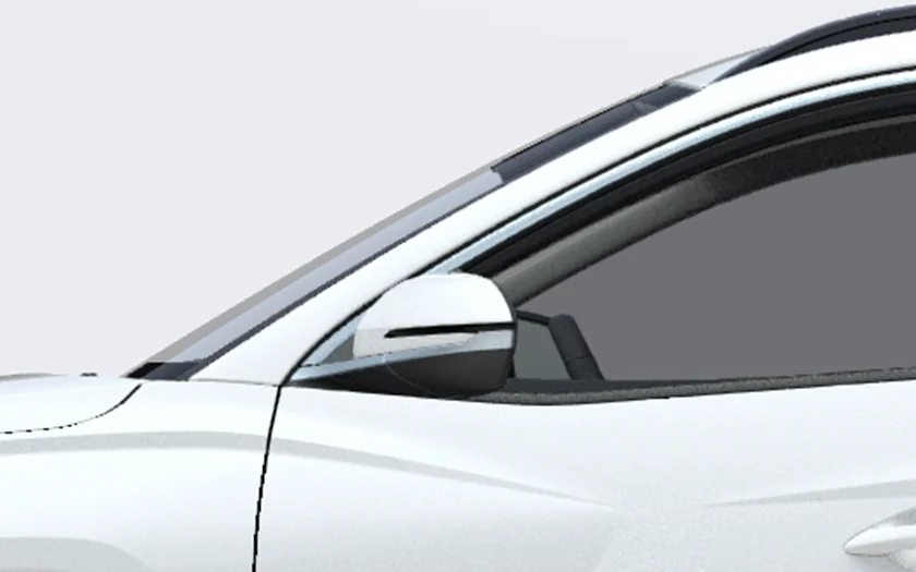 Sidospegeln på Hyundai TUCSON Hybrid, närbild