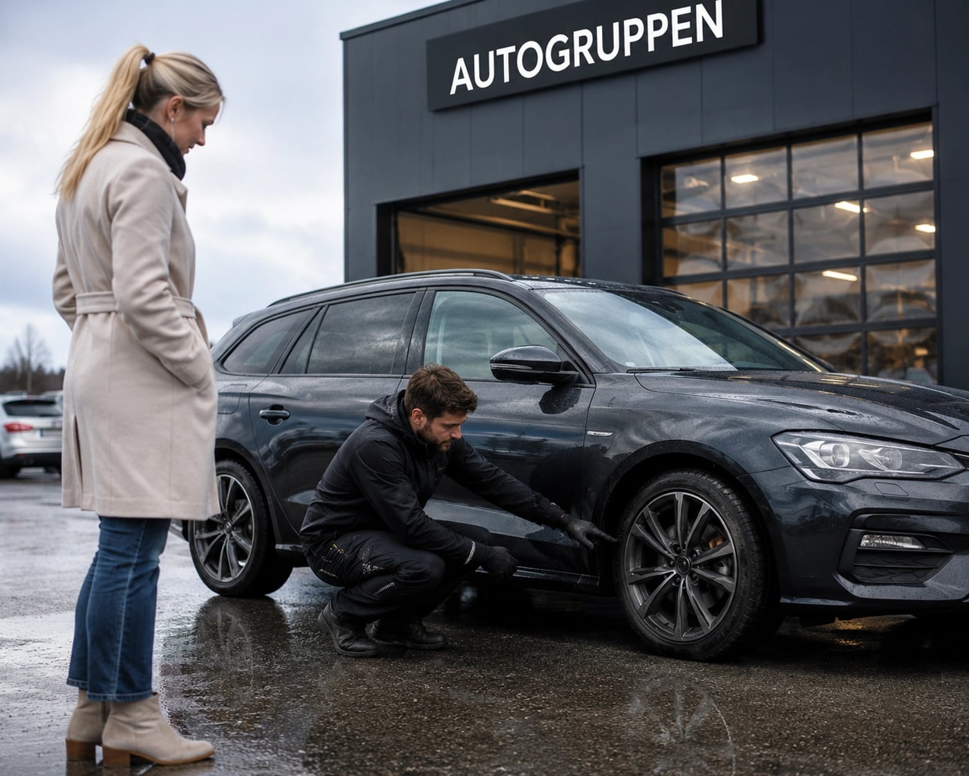 Laga punktering hos Autogruppen i Lund