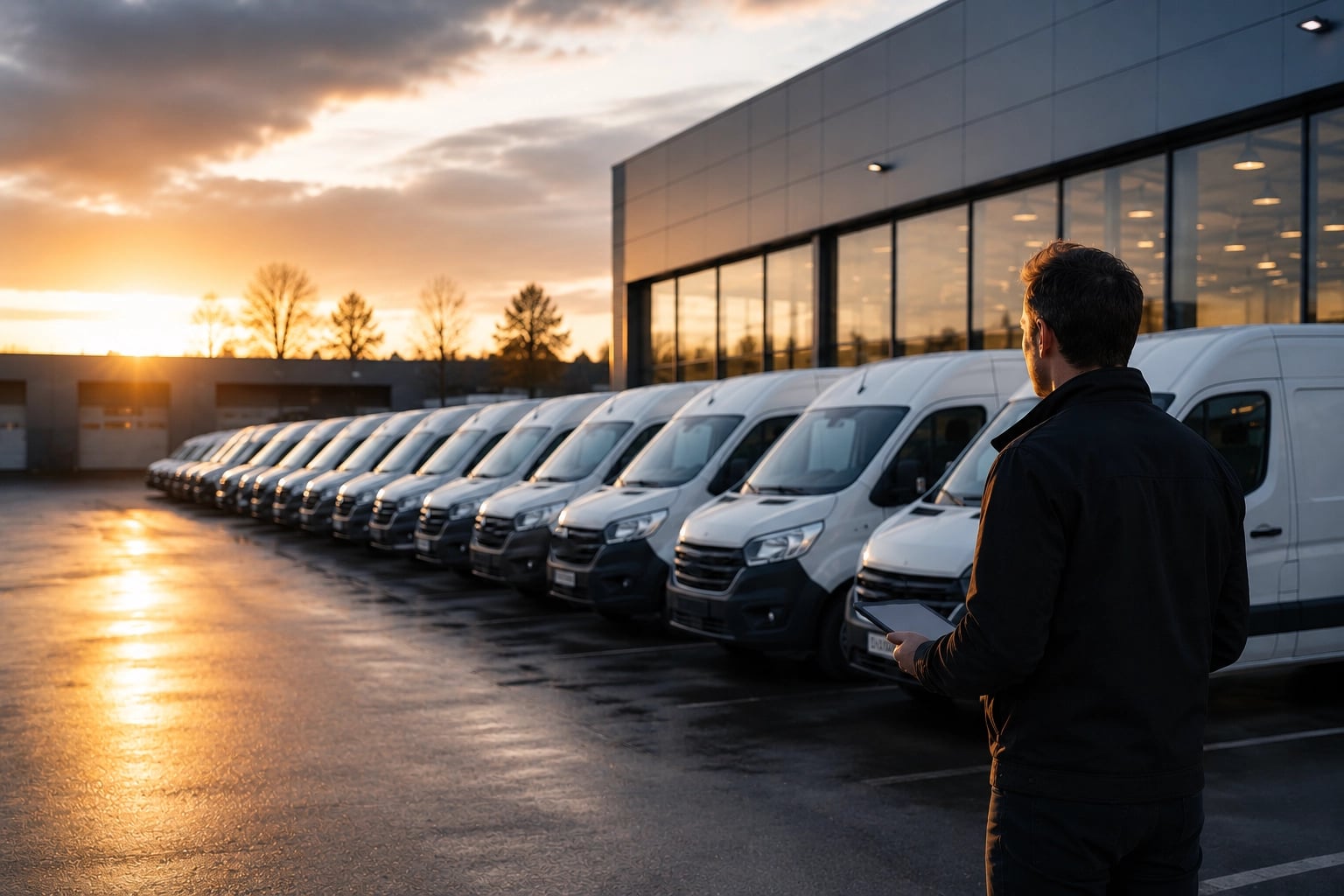 Servicerådgivare hos Autogruppen tar emot företagskund
