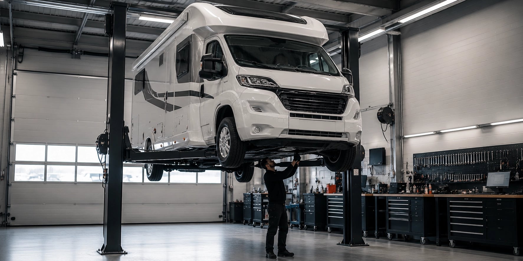 Auktoriserad Fiat-verkstad servar husbil hos Autogruppen i Lund