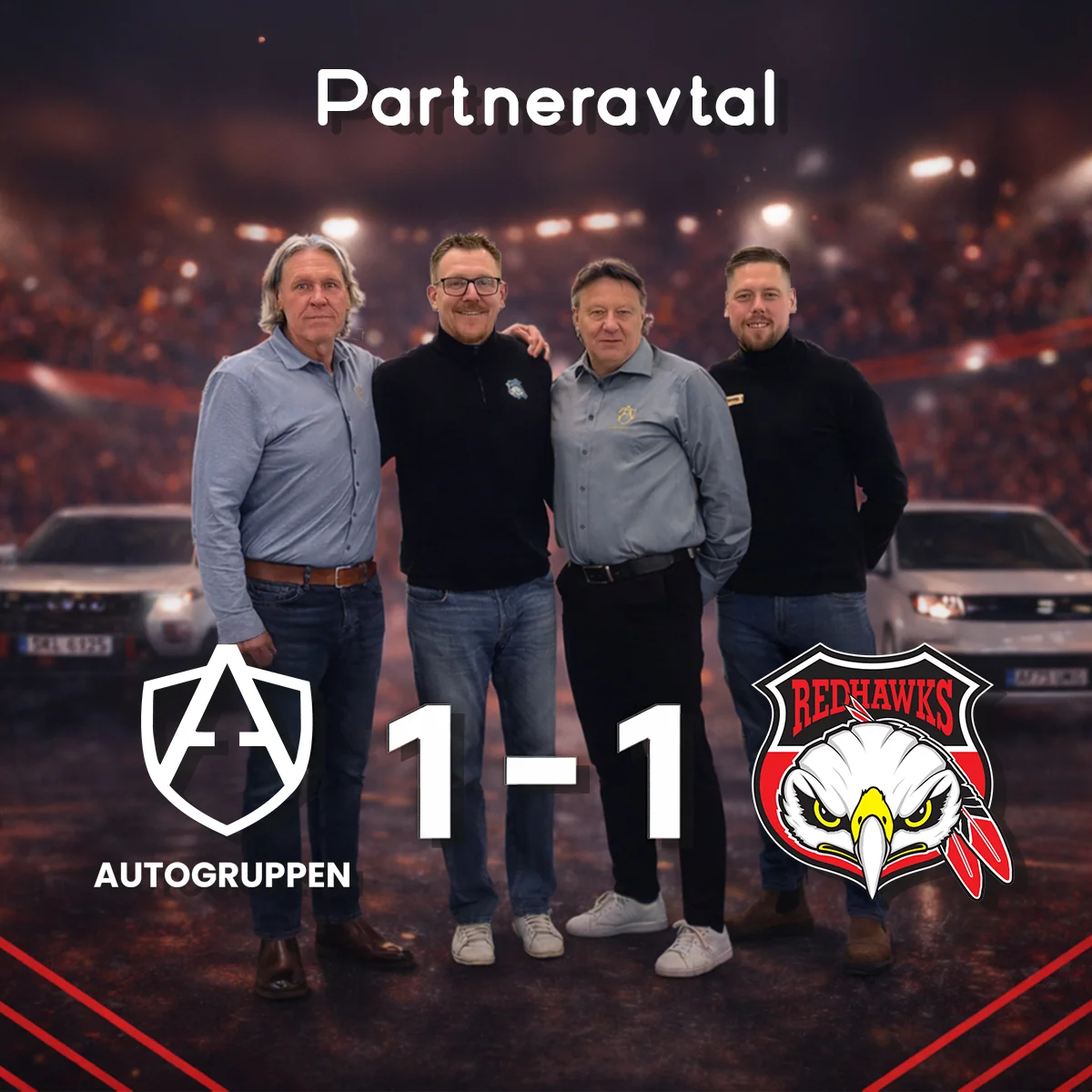 Autogruppen och Malmö Redhawks partneravtal i Lund