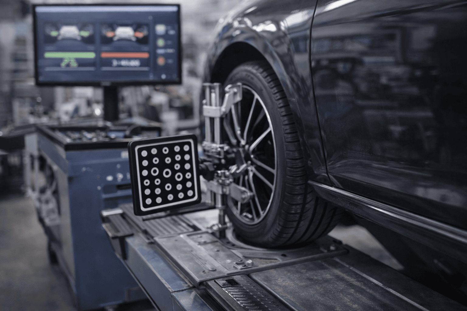 Hjulinställning med modern 3D-mätutrustning