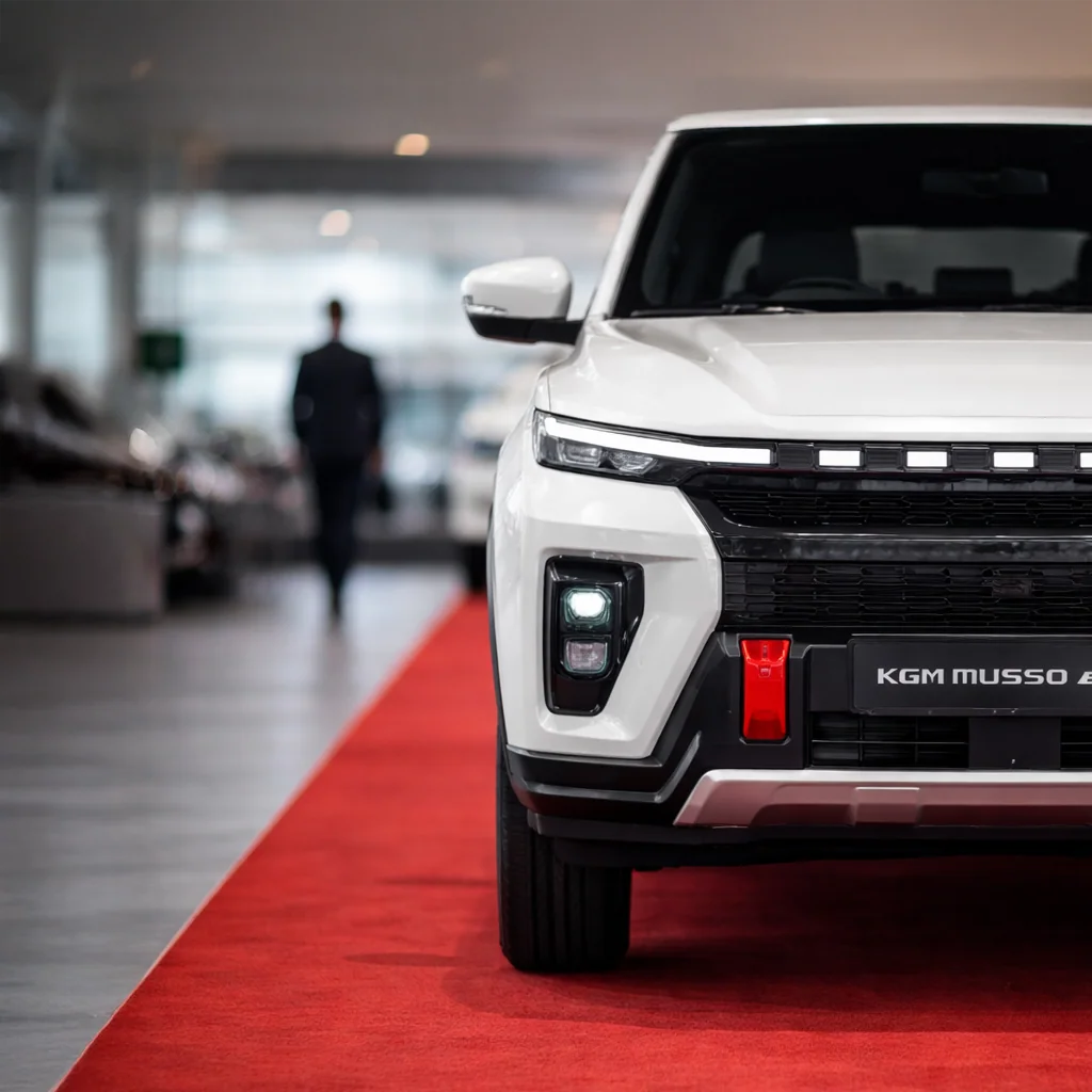 KGM Musso EV laddas hos Autogruppen i Lund