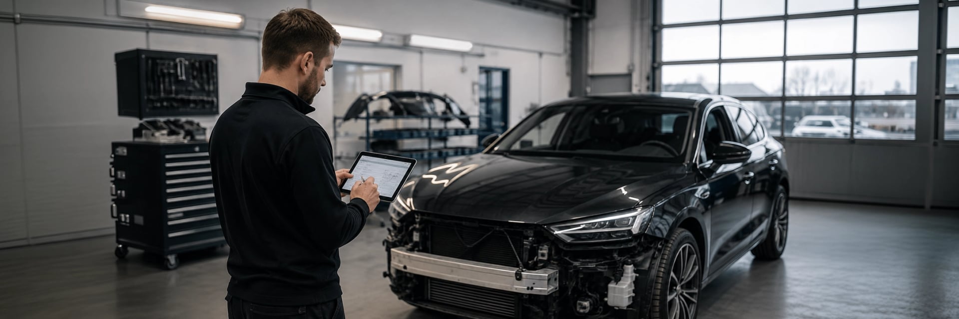 Skadeprocessen hos Autogruppens skadeverkstad i Lund