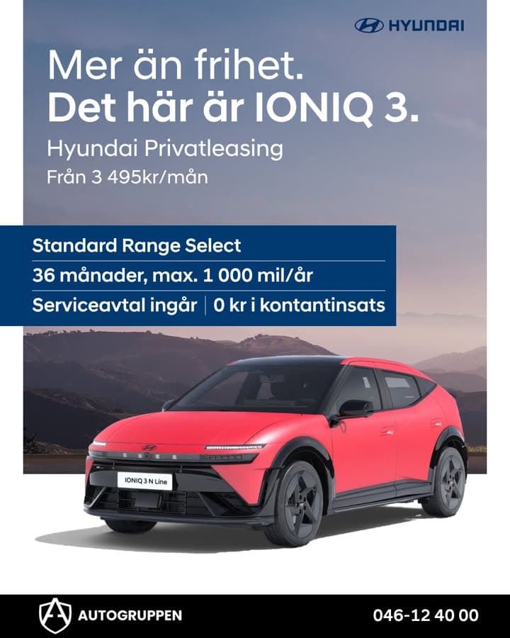 Nu finns Hyundai i Lund igen, hos Autogruppen!